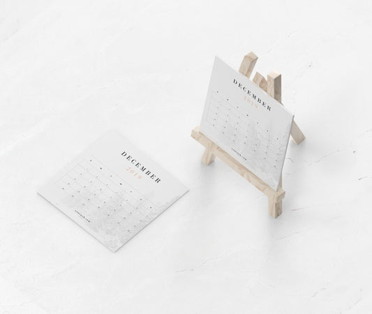 Free Painting Miniature Support Used For Calendar Psd