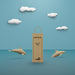 Free Paper Bag And Sea Life Concept With Mock-Up Psd