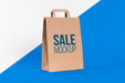 Free Paper Bag Concept With Mock-Up Psd
