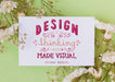 Free Paper Card Mockup With Floral Decoration Psd