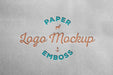 Free Paper Emboss Logo Mockup