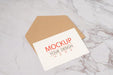 Free Paper Greeting Card Psd Mockup Psd