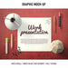 Free Paper In A Desk Mock Up Template Psd