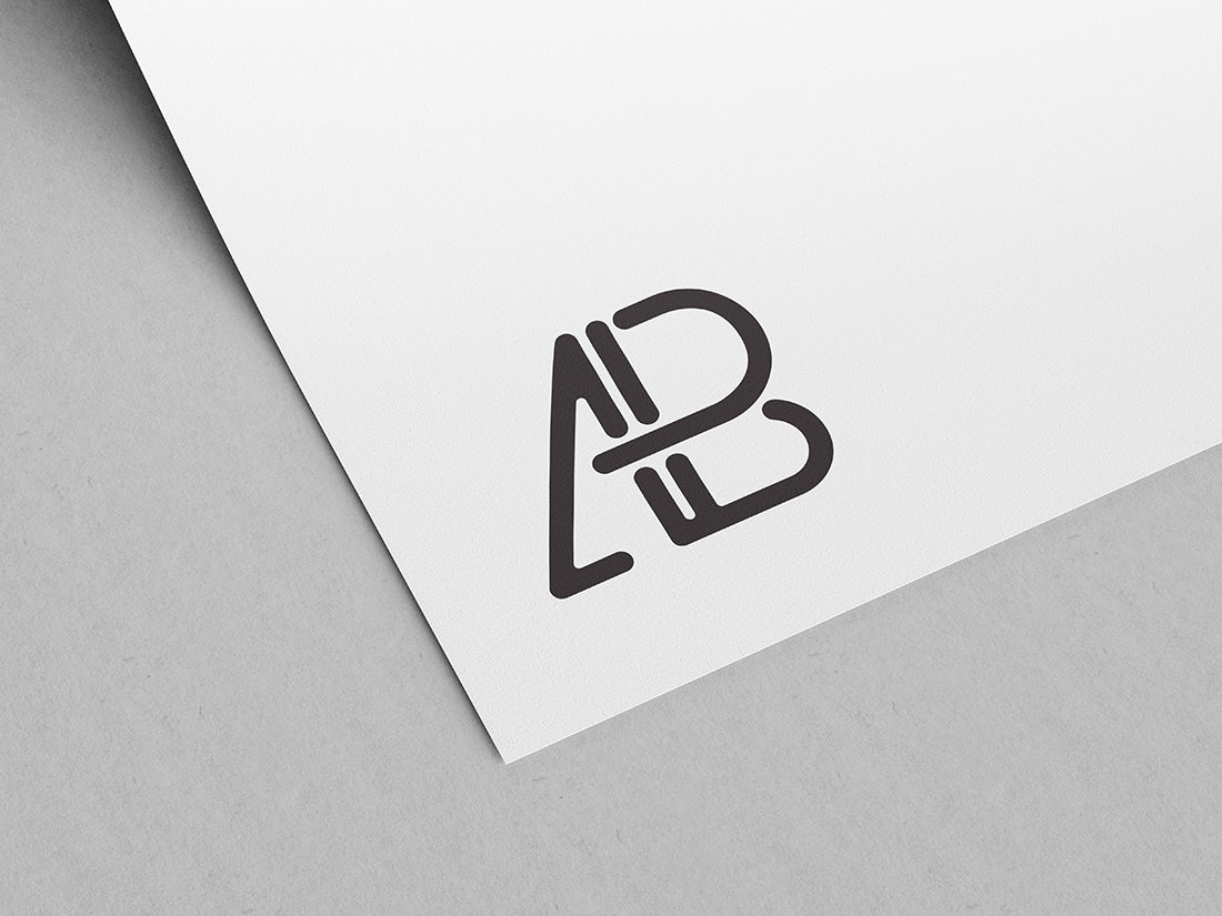 Free Paper Logo Mockup Vol.2