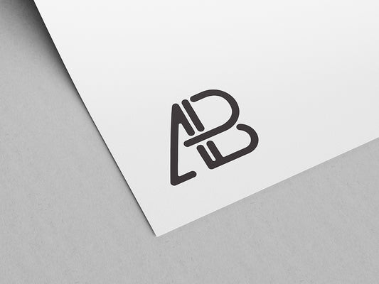 Free Paper Logo Mockup Vol.2