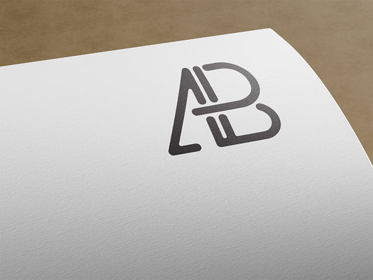 Free Paper Logo Mockup Vol.3