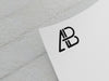 Free Paper Logo Mockup