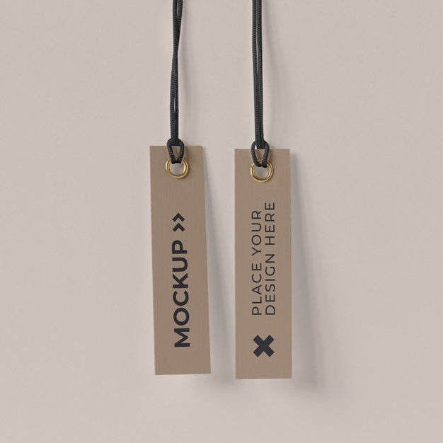 Free Paper Tag Design Mockup Psd