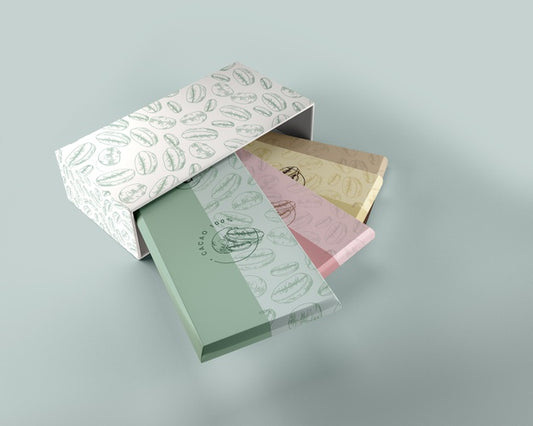 Free Paper Wrapping And Box Design Mock-Up Psd