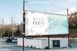 Free Parking Lot Billboard Mockup Psd