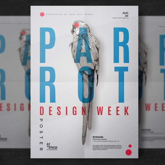 Free Parrot Flyer Template Psd