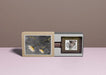 Free Perfume Container On Table With Box Psd