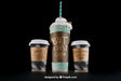 Free Perspective Coffee Mockup Psd