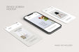 Free Phone And Screen - Ui Ux App Presentation Mockup Psd