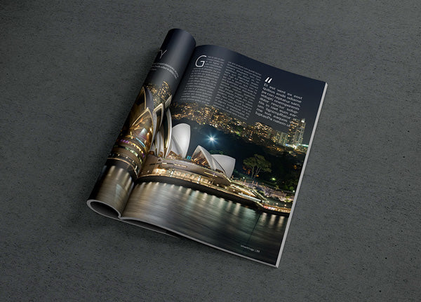 Free Photorealistic Magazine Mockup #2