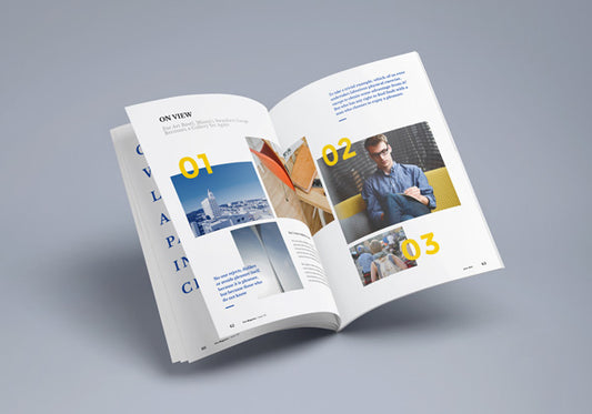 Free Photorealistic Magazine Mockup #3