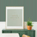 Free Picture Frame Mockup On A Green Wooden Cabinet Psd