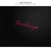 Free Pink Hand Drawn Lettering Logo Mock Up Psd