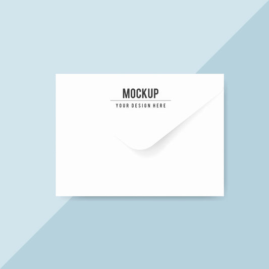 Free Plain Paper Envelope Design Mockup Psd