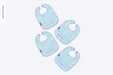 Free Plastic Baby Bibs Mockup, Top View Psd