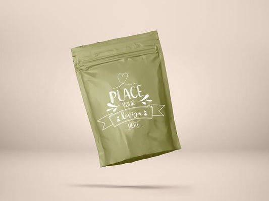 Free Plastic Bag, Foil Pouch Bag Packaging. Package For Branding And Identity. Psd