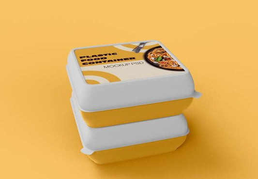Free Plastic Food Container Mockup Psd