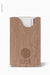 Free Portable Wooden Business Card Holder Mockup, Front View Psd