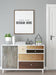 Free Poster Frame In Living Room Mock Up Psd