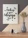Free Poster Frame In Living Room Mockup Psd