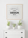 Free Poster Frame In Living Room Mockup Psd