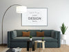 Free Poster Frame In Living Room Mockup Psd