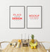 Free Poster Frame In Living Room Mockup Psd
