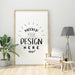 Free Poster Frame In Living Room Mockup Psd