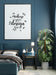 Free Poster Frame In Living Room Mockup Psd
