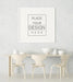 Free Poster Frame In Living Room Mockup Psd
