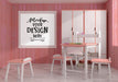 Free Poster Frame In Living Room Psd Mockup Psd