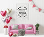 Free Poster Frame In Living Room Psd Mockup Psd