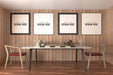Free Poster Frame In Living Room Psd Mockup Psd