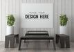 Free Poster Frame In Living Room Psd Mockup Psd