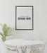 Free Poster Frame In Living Room Psd Mockup Psd