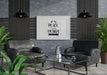 Free Poster Frame In Living Room Psd Mockup Psd