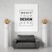 Free Poster Frame In Living Room Psd