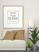 Free Poster Frame Mockup In Living Room Psd