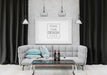 Free Poster Frame Mockup In Living Room Psd