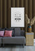 Free Poster Frame Mockup In Living Room Psd