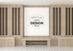 Free Poster Frame Mockup In Living Room Psd