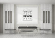 Free Poster Frame Mockup In Living Room Psd