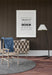 Free Poster Frame Mockup In Living Room Psd