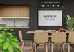 Free Poster Frame Mockup In Living Room Psd