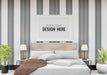 Free Poster Frame Mockup Interior In A Bedroom Psd